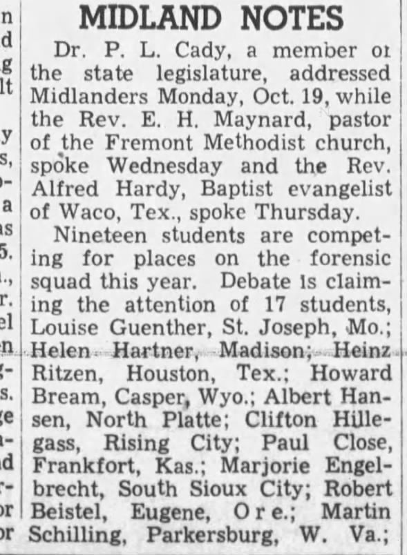 Clipping from The Nebraska State Journal